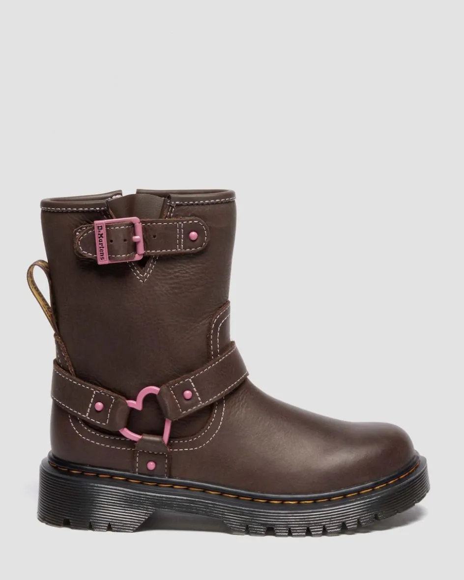 Dr. Martens Last Chance Styles*Genaya Junior in Dark Brown Dark Brown — Wyoming