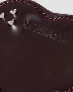 Dr. Martens New And Featured*Heart Shaped Purse in Red Red — Oxford Rub Off