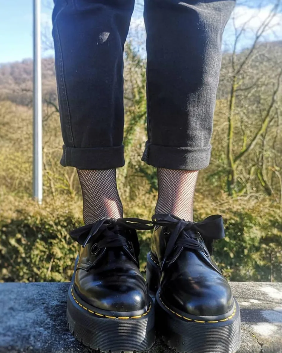 Dr. Martens Mother'S Day Gifts|Shoes*Holly Women's Leather Platform Shoes in Black Buttero BLACK BUTTERO — Buttero
