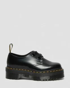 Dr. Martens Mother'S Day Gifts|Shoes*Holly Women's Leather Platform Shoes in Black Buttero BLACK BUTTERO — Buttero