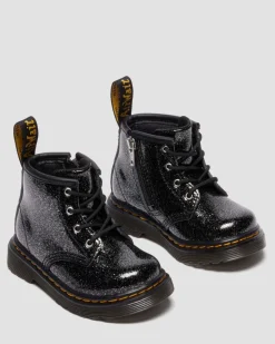 Dr. Martens Infant & 0-1 Years*INFANT 1460 GLITTER PATENT LEATHER BOOTS Nebula Glitter