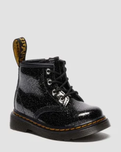 Dr. Martens Infant & 0-1 Years*INFANT 1460 GLITTER PATENT LEATHER BOOTS Nebula Glitter