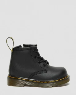 Dr. Martens Infant & 0-1 Years*Infant 1460 Softy T Leather Lace Up Boots in Black Black — Softy T