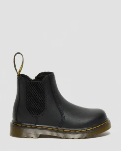 Dr. Martens Infant & 0-1 Years|Toddler & 2-4 Years*Infant/Toddler 2976 Softy T Leather Chelsea Boots in Black Black — Softy T