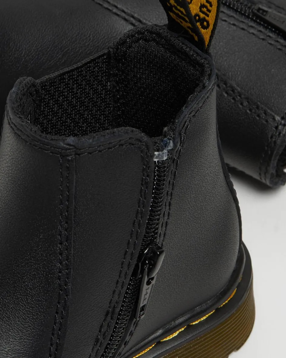 Dr. Martens Infant & 0-1 Years|Toddler & 2-4 Years*Infant/Toddler 2976 Softy T Leather Chelsea Boots in Black Black — Softy T