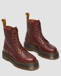 Dr. Martens Last Chance Styles|Last Chance Styles*Jadon Ambassador Soft Leather Platorm Boots in Cashew Cashew — Ambassador