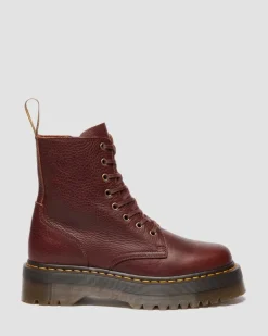 Dr. Martens Last Chance Styles|Last Chance Styles*Jadon Ambassador Soft Leather Platorm Boots in Cashew Cashew — Ambassador
