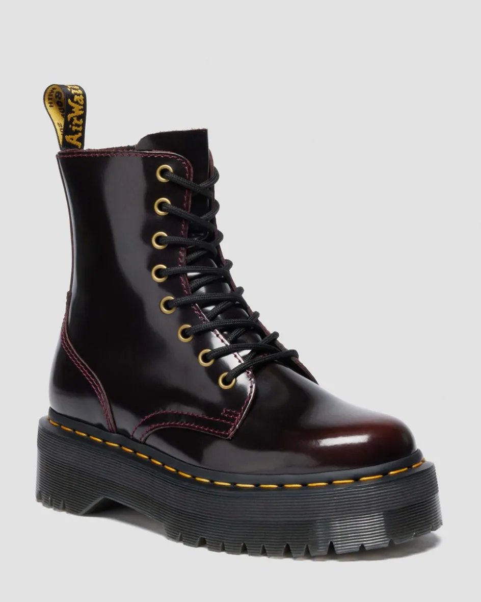 Dr. Martens New And Featured|Boots*Jadon Arcadia Leather Platform Boots in Cherry Red Arcadia Cherry Red Arcadia — Arcadia
