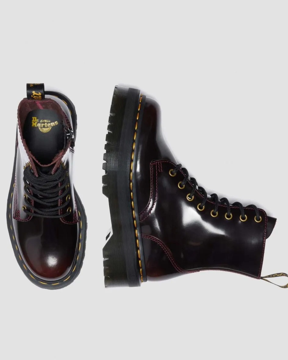 Dr. Martens New And Featured|Boots*Jadon Arcadia Leather Platform Boots in Cherry Red Arcadia Cherry Red Arcadia — Arcadia