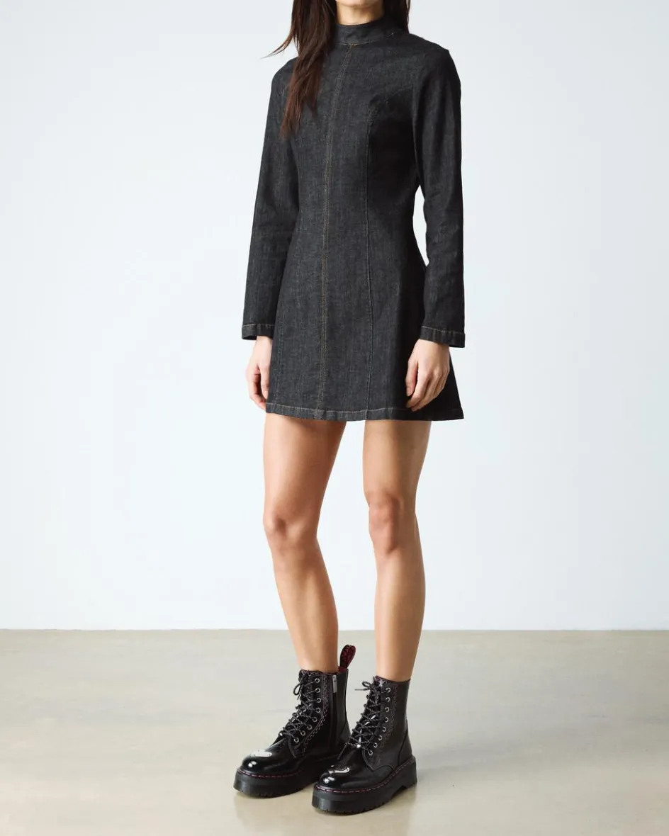 Dr. Martens Platform Boots|Boots*Jadon Distressed Patent Leather Platform Boots in Black Black — Distressed Patent