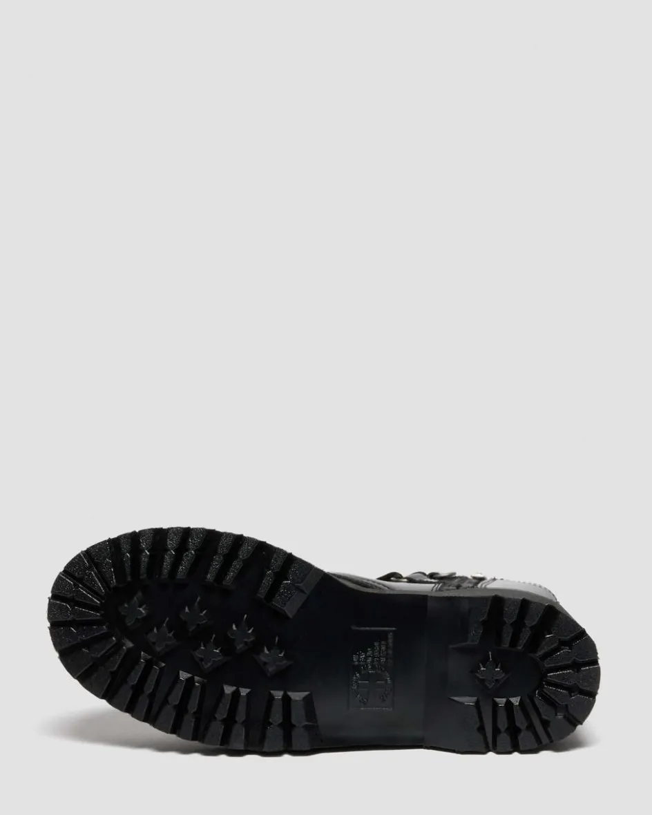 Dr. Martens Last Chance Styles|Last Chance Styles*JADON HI STUDDED BUTTERO LEATHER PLATFORM BOOTS in Black Buttero BLACK BUTTERO — Buttero