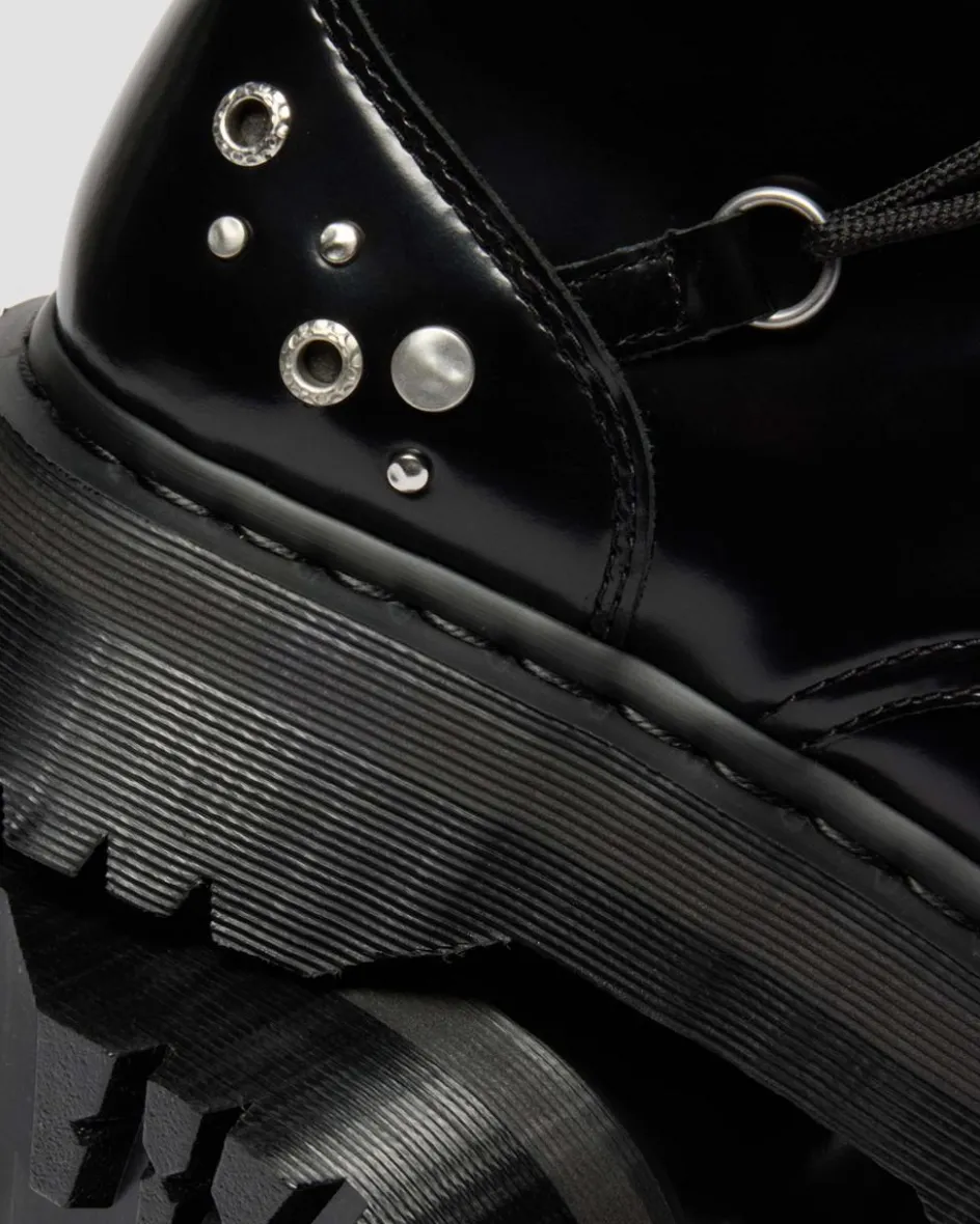 Dr. Martens Last Chance Styles|Last Chance Styles*JADON HI STUDDED BUTTERO LEATHER PLATFORM BOOTS in Black Buttero BLACK BUTTERO — Buttero