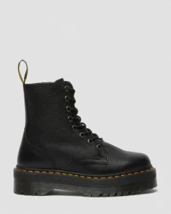 Dr. Martens New And Featured|Boots*Jadon III Boot Pisa Leather Platforms in Black Black — Pisa