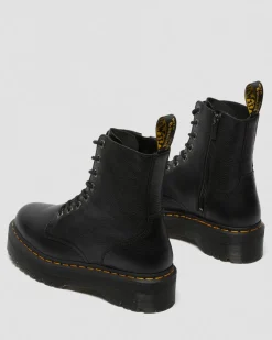 Dr. Martens New And Featured|Boots*Jadon III Boot Pisa Leather Platforms in Black Black — Pisa
