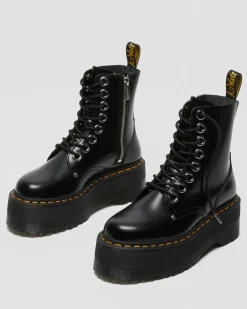 Dr. Martens Boots|New And Featured*Jadon Max Boot Women's Platforms in Black Buttero BLACK BUTTERO — Buttero