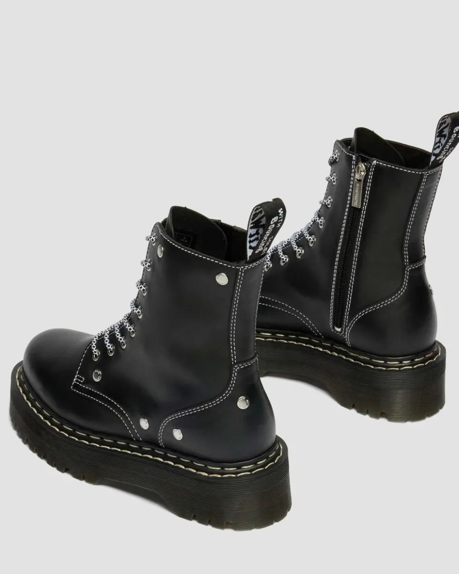 Dr. Martens New And Featured|Boots*Jadon Monochrome Sendal Leather Platform Boots in Black Black — Sendal