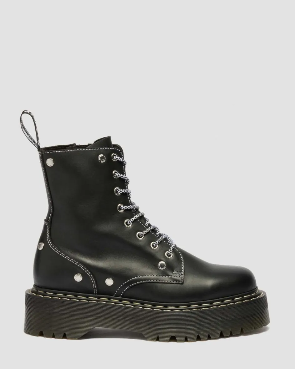 Dr. Martens New And Featured|Boots*Jadon Monochrome Sendal Leather Platform Boots in Black Black — Sendal