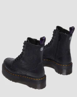 Dr. Martens Boots|Collaborations*Jadon Wednesday Platform Boots in Black Black — Nappa Lux