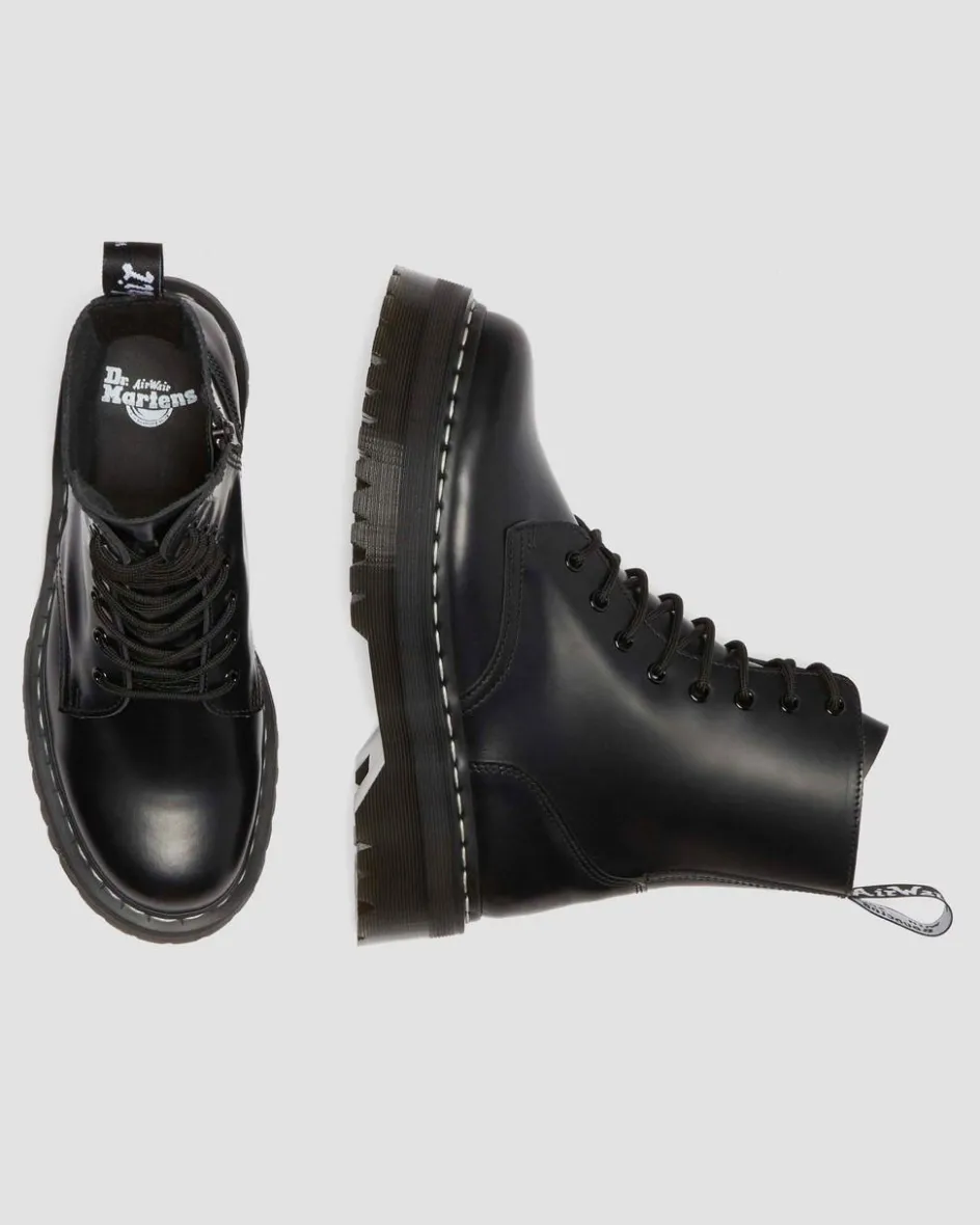 Dr. Martens Boots*Jadon White Stitch Polished Smooth