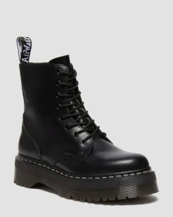 Dr. Martens Boots*Jadon White Stitch Polished Smooth