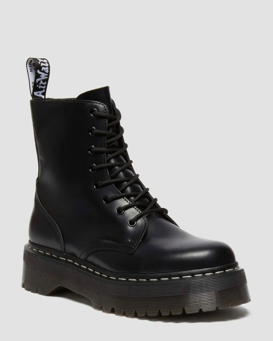 Dr. Martens Boots*Jadon White Stitch Polished Smooth