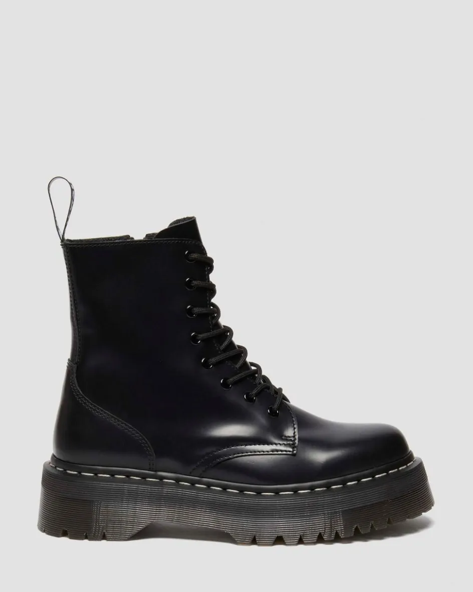 Dr. Martens Boots*Jadon White Stitch Polished Smooth