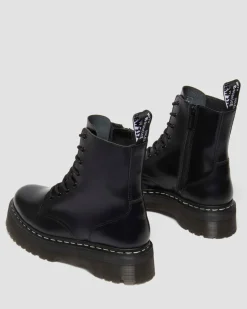 Dr. Martens Boots*Jadon White Stitch Polished Smooth