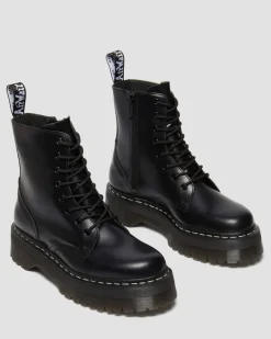 Dr. Martens Boots*Jadon White Stitch Polished Smooth