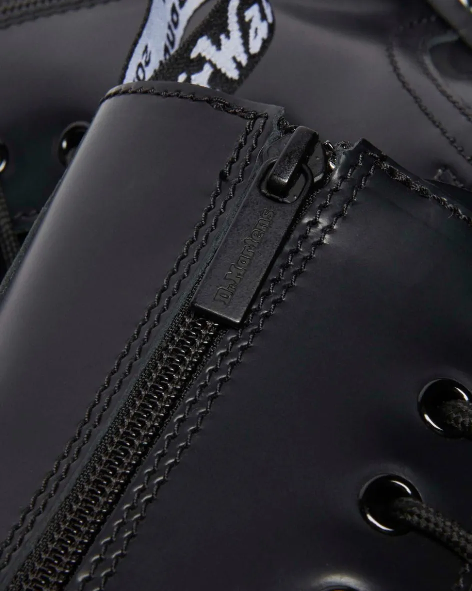 Dr. Martens Boots*Jadon White Stitch Polished Smooth