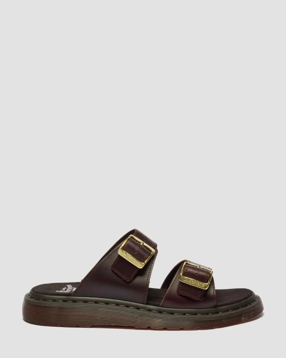 Dr. Martens Slides|New And Featured*Josef Two Strap Atlas Leather Sandals in Charro Charro — Atlas