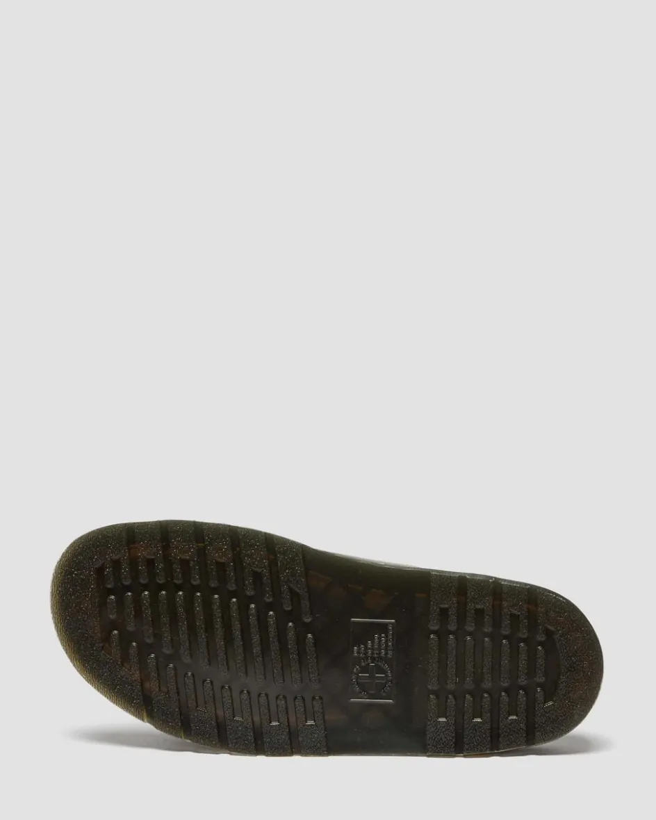 Dr. Martens Slides|New And Featured*Josef Two Strap Leather Sandals in Olive Olive — Wyoming
