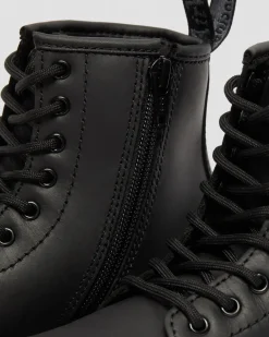 Dr. Martens Junior & 5-7 Years*Junior 1460 Faux Fur Lined Boots in Black Black — Republic Waterproof