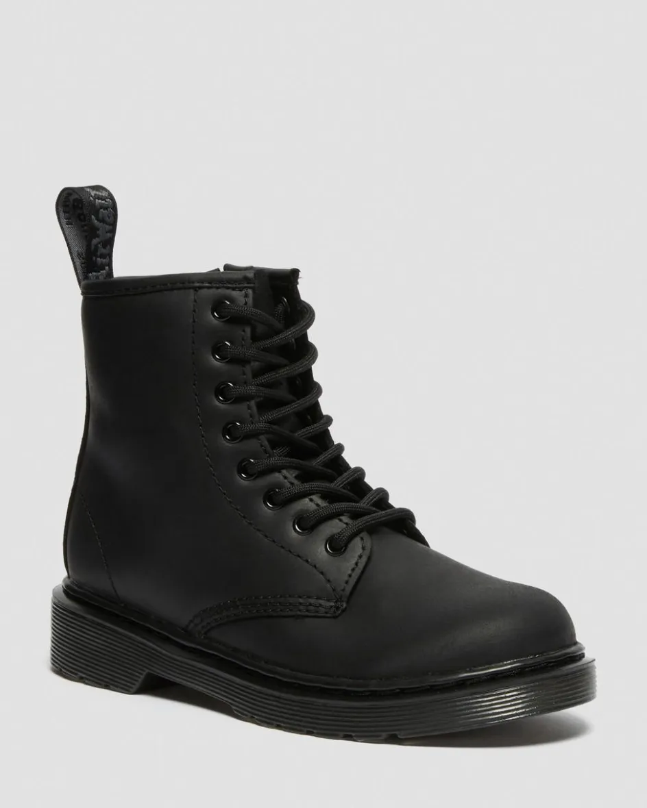 Dr. Martens Junior & 5-7 Years*Junior 1460 Faux Fur Lined Boots in Black Black — Republic Waterproof
