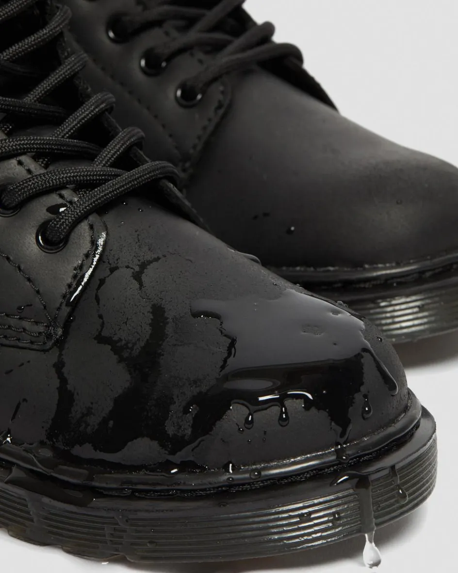 Dr. Martens Junior & 5-7 Years*Junior 1460 Faux Fur Lined Boots in Black Black — Republic Waterproof