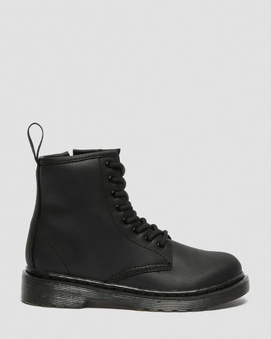 Dr. Martens Junior & 5-7 Years*Junior 1460 Faux Fur Lined Boots in Black Black — Republic Waterproof