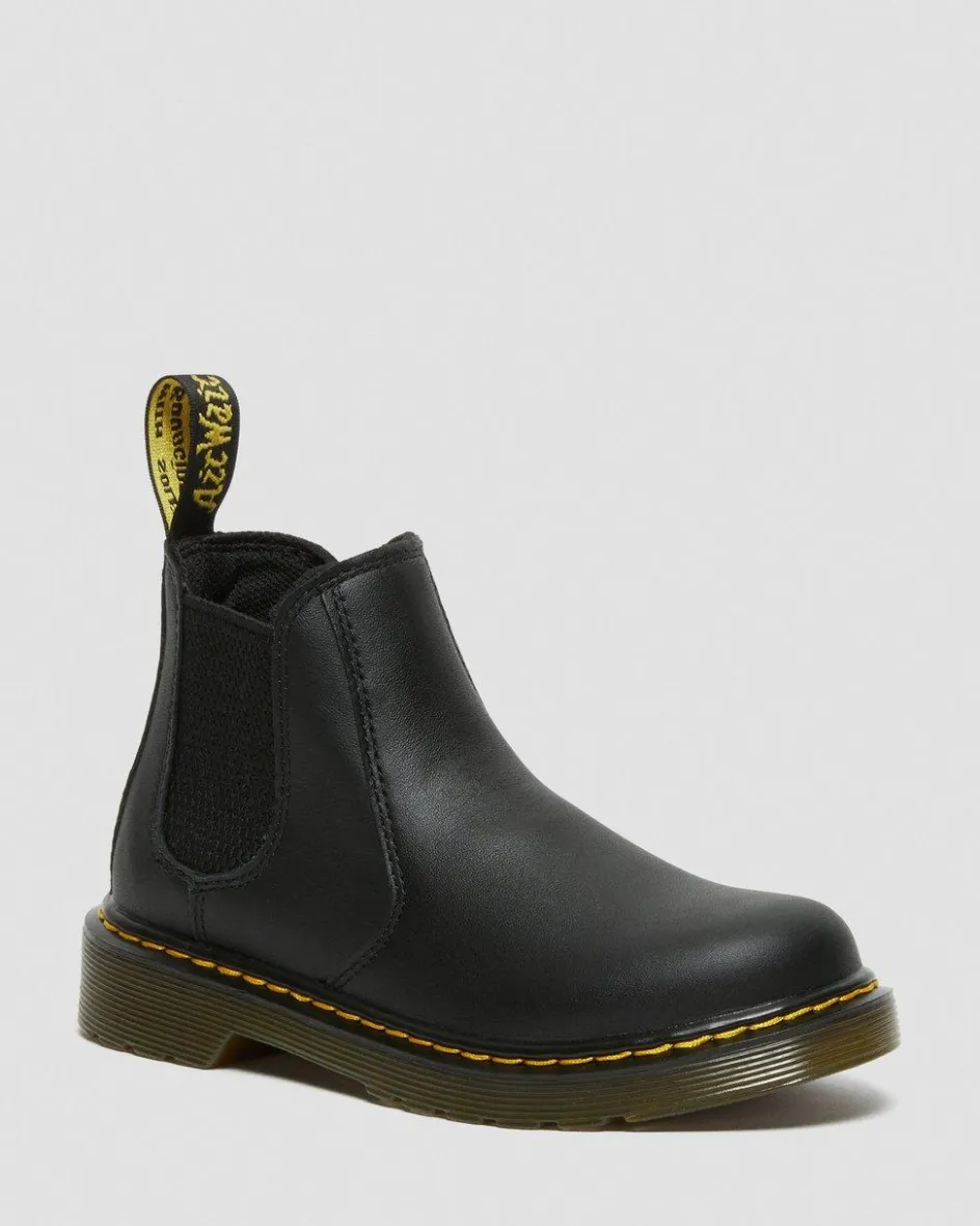 Dr. Martens Junior & 5-7 Years*Junior 2976 Softy T Leather Chelsea Boots in Black Black — Softy T