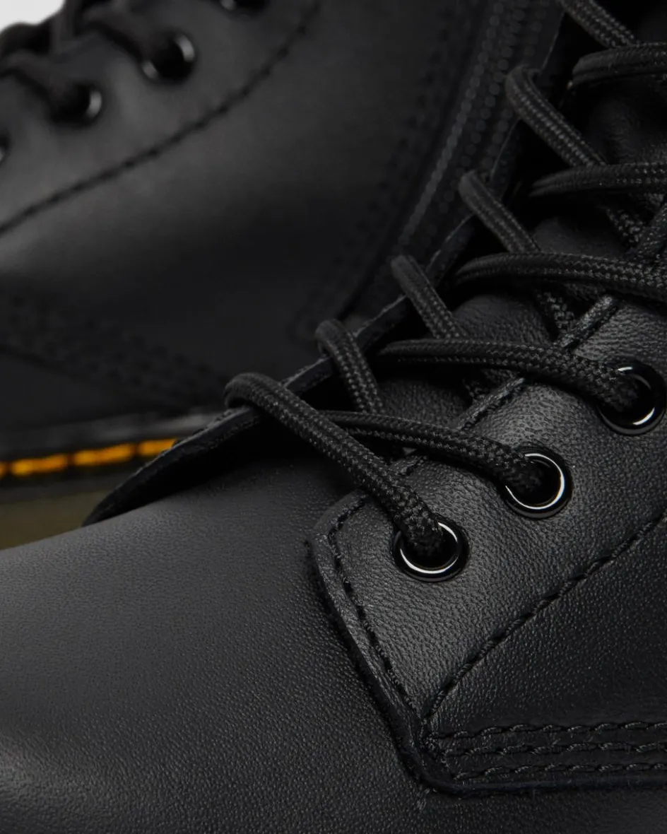 Dr. Martens Junior & 5-7 Years*Junior 1460 Softy T Leather Lace Up Boots in Black Black — Softy T