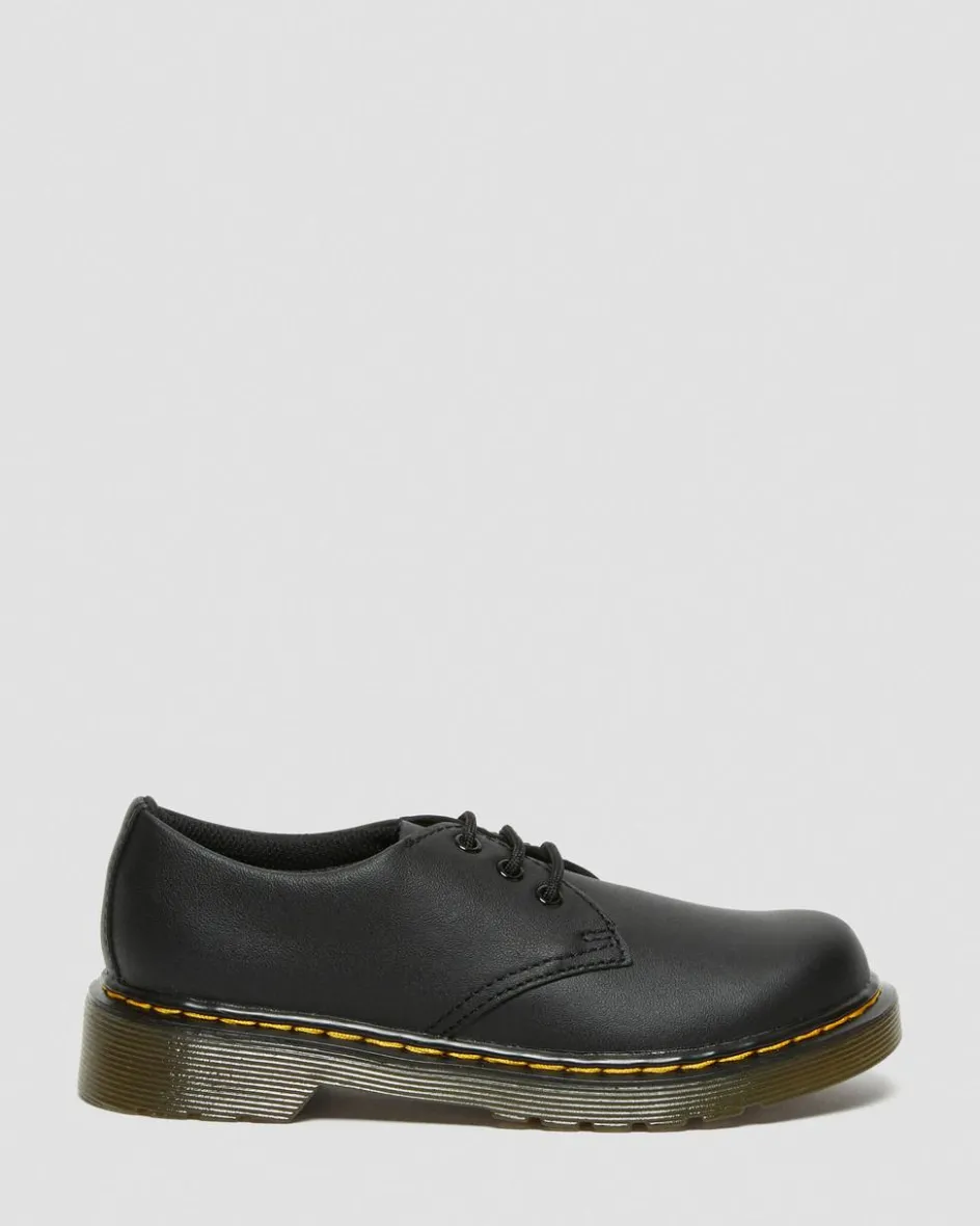 Dr. Martens Junior & 5-7 Years*Junior 1461 Softy T Leather Shoes in Black Black — Softy T