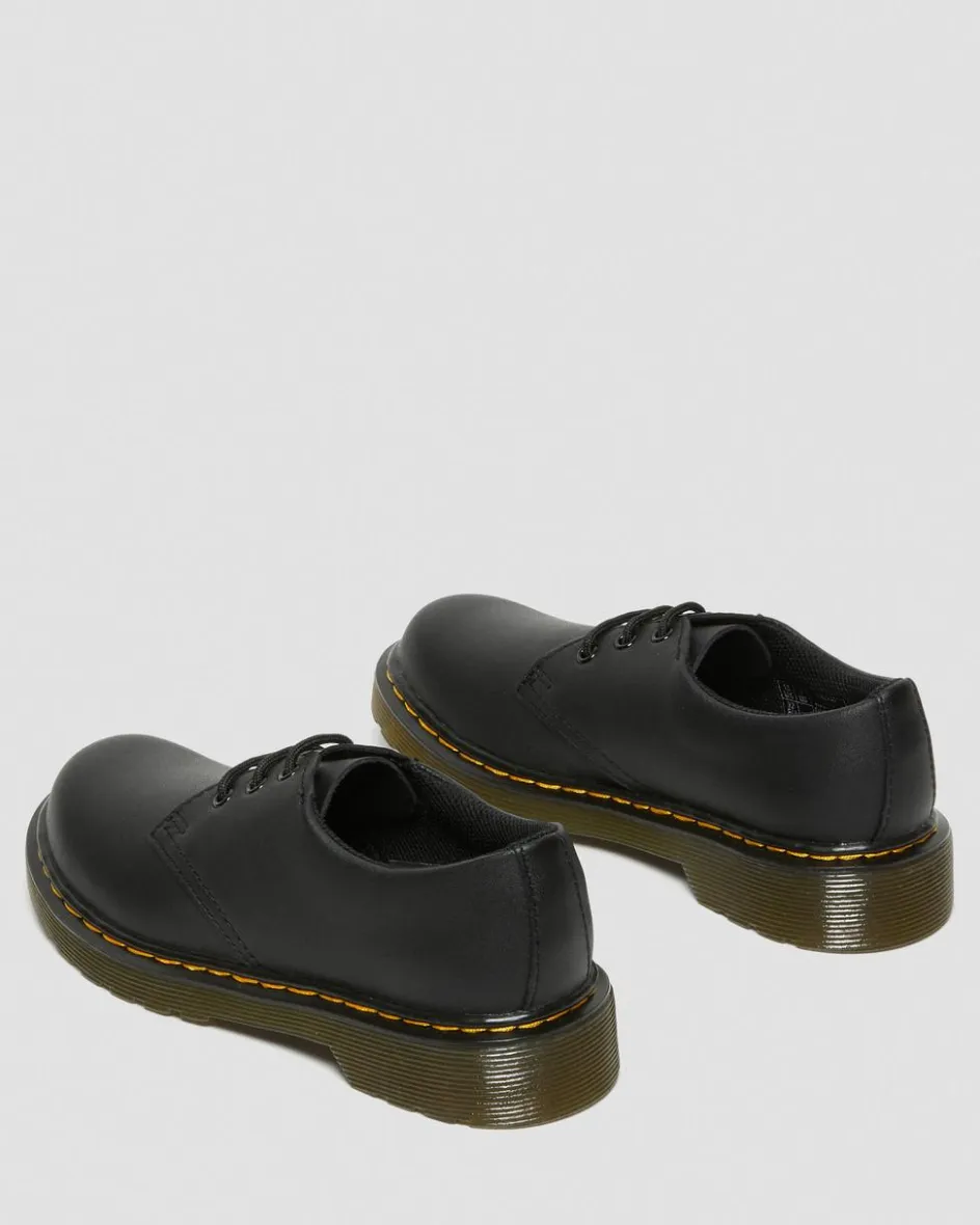 Dr. Martens Junior & 5-7 Years*Junior 1461 Softy T Leather Shoes in Black Black — Softy T