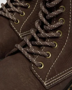 Dr. Martens New And Featured|Junior & 5-7 Years*Junior 1460 Tumbled Nubuck Boots in Dark Brown Dark Brown — Tumbled Nubuck