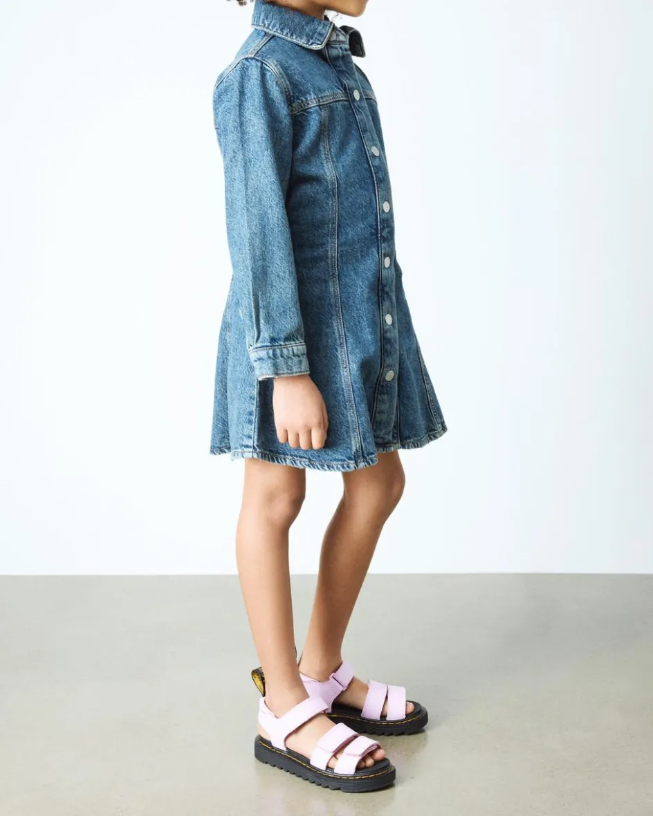 Dr. Martens Junior & 5-7 Years*Junior Klaire Athena Leather Strap Sandals in Pale Pink Pale Pink — Athena