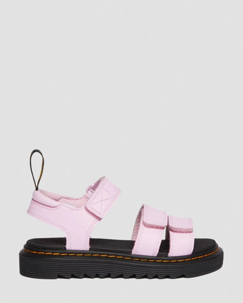 Dr. Martens Junior & 5-7 Years*Junior Klaire Athena Leather Strap Sandals in Pale Pink Pale Pink — Athena