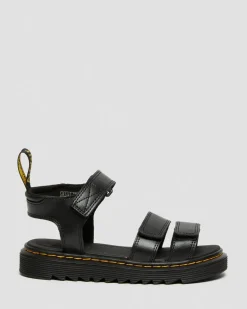 Dr. Martens Junior & 5-7 Years*Junior Klaire Leather Strap Sandals in Black Black — T Lamper