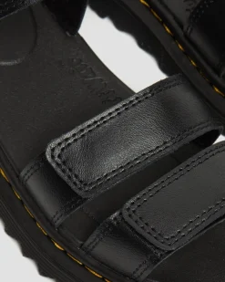 Dr. Martens Junior & 5-7 Years*Junior Klaire Leather Strap Sandals in Black Black — T Lamper