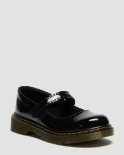 Dr. Martens Shoes|Junior & 5-7 Years*Junior Maccy Patent Leather Mary Jane Shoes in Black Black — Patent Lamper