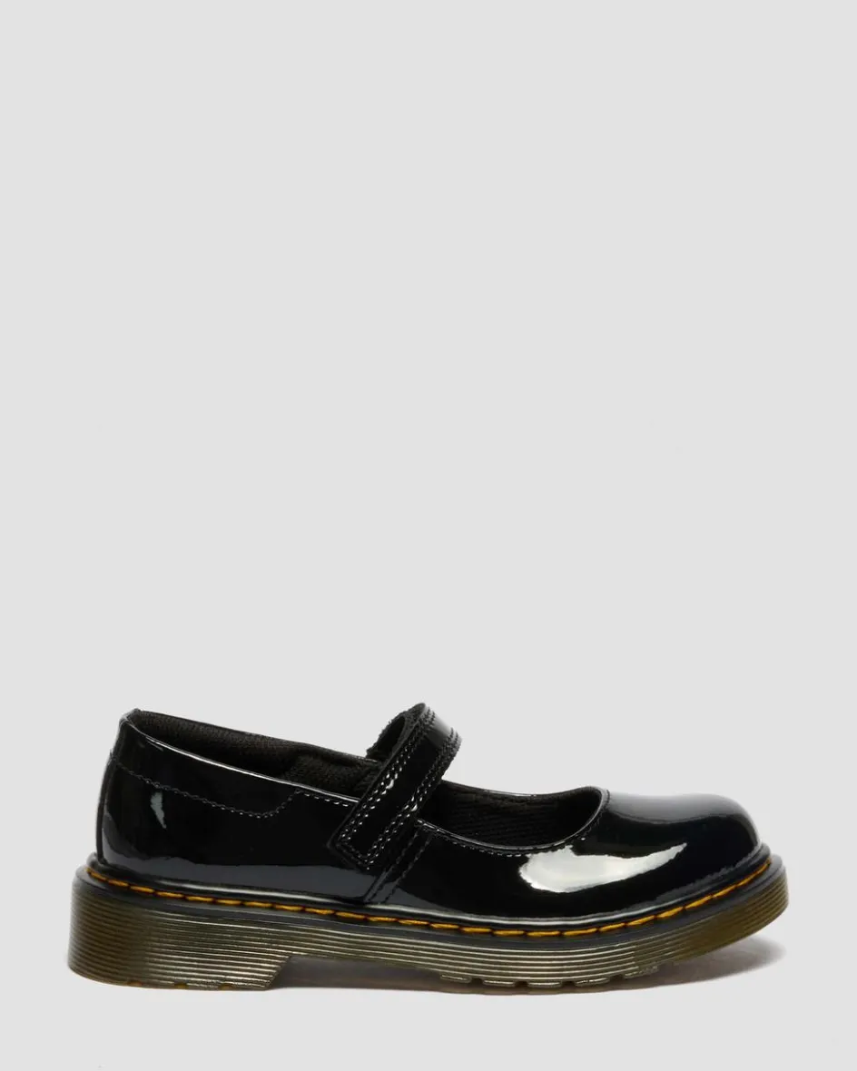 Dr. Martens Shoes|Junior & 5-7 Years*Junior Maccy Patent Leather Mary Jane Shoes in Black Black — Patent Lamper