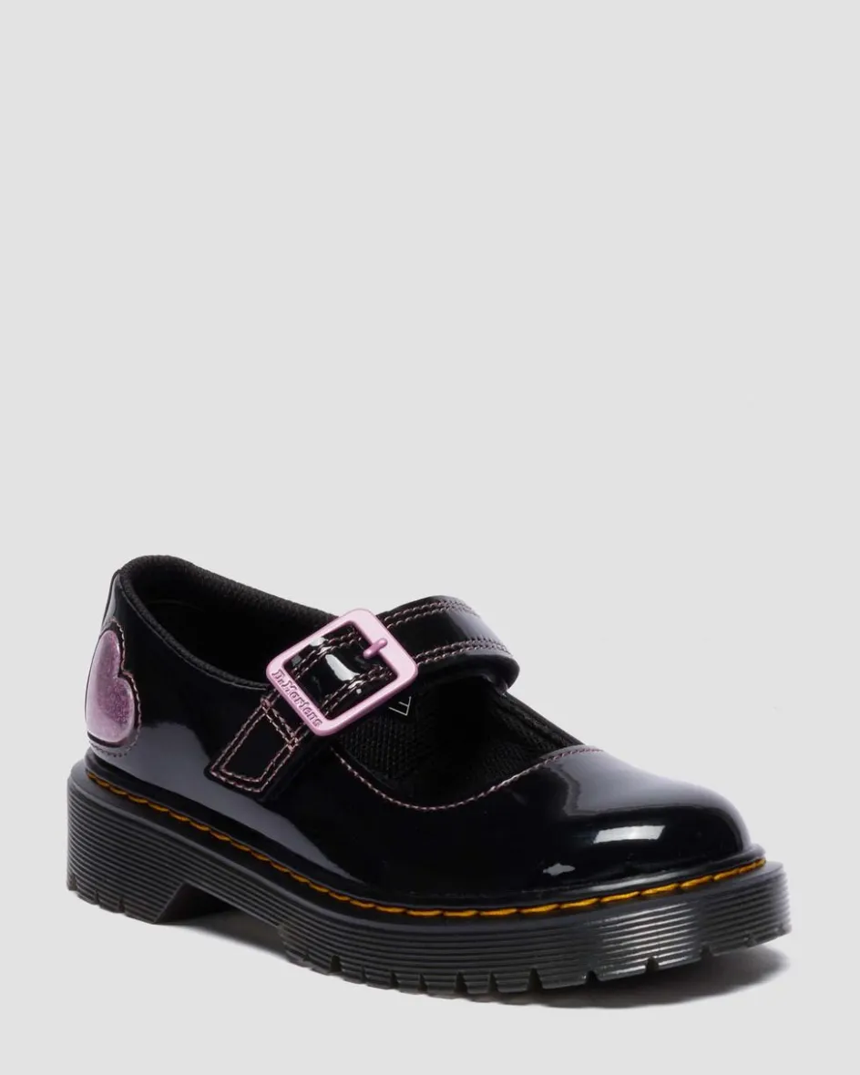 Dr. Martens Junior & 5-7 Years*Junior Mary Jane Bex Patent Lamper Leather Shoes in Black Black — Patent Lamper