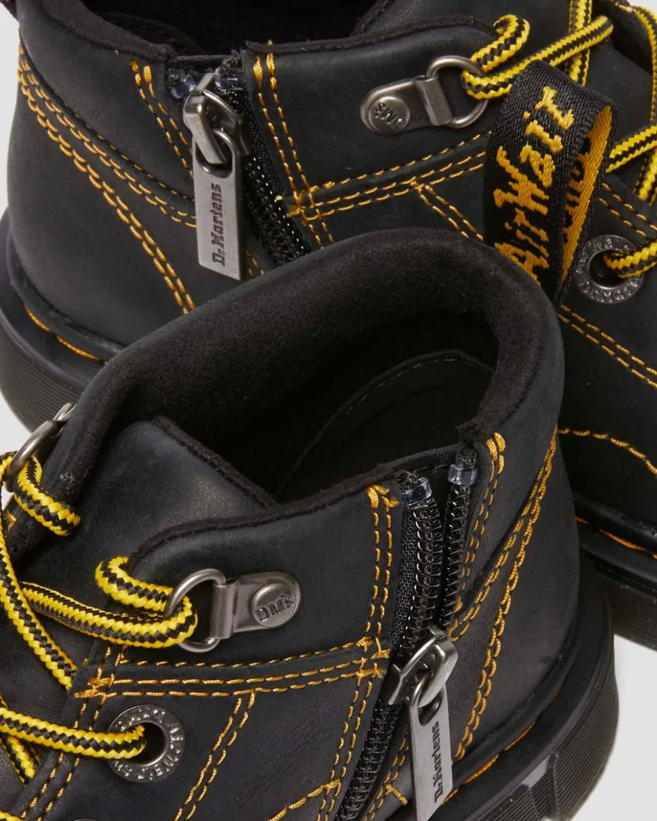 Dr. Martens Last Chance Styles*Junior Raffe Church Wyoming leather boots in Black Black — Wyoming