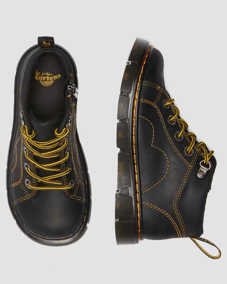 Dr. Martens Last Chance Styles*Junior Raffe Church Wyoming leather boots in Black Black — Wyoming