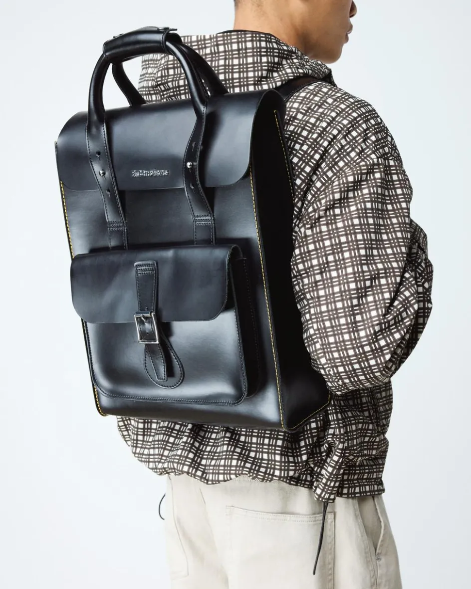 Dr. Martens Accessories|Accessories*Kiev Leather Backpack in Black Black — Kiev & Smooth